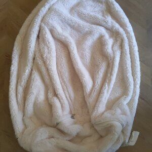Pottery Barn faux fur ivory Bean Bag COVER